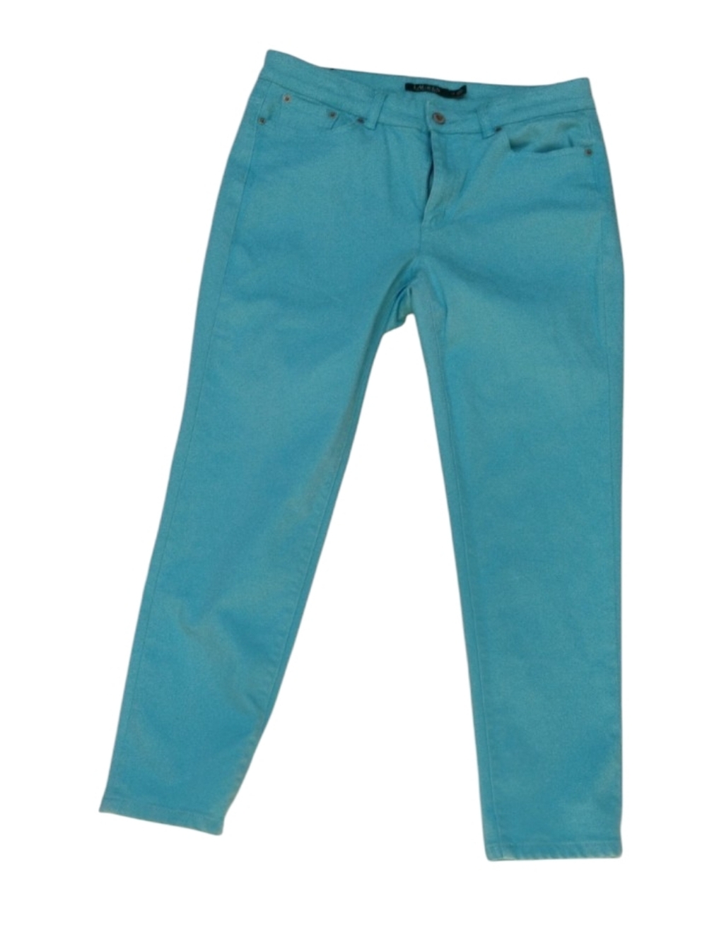Lauren Ralph Lauren Aqua Premier Skinny Crop Jeans SZ 12